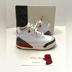 Nike Air Jordan 3 Retro TD ‘Georgia Peach’ (FQ9175 121) Shoes Size: 7C